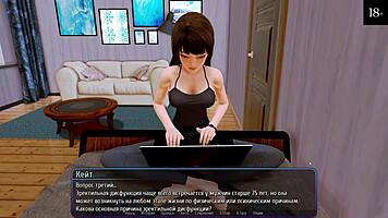 Intense deepthroat and anal action in harem hotel gameplay with monster cocks.