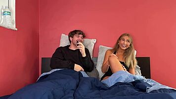 Sexy Girl Next Door Lily Phillips First Wild Porn Blowjob!