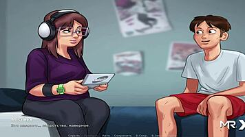 Anime Blowjob Leads to Intense Creampie in Summertime Saga