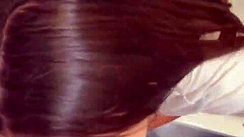 Quickie Bathroom Sex with Stunning Teen 18+ Brunette POV!