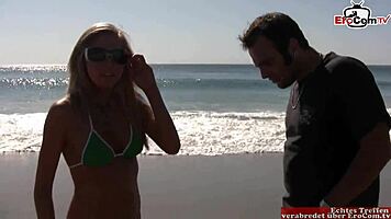 Hey, blonde teen with perfect tits, ready for first porn?