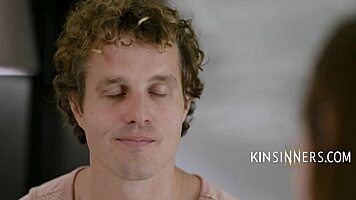 i'm meditating and connecting with my stepsis in a deep way, but it's getting naughty. Oops, I mean, fucking her pussy!