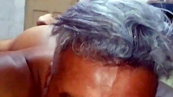 Tattooed Novinha Squirting with Big Ass Action