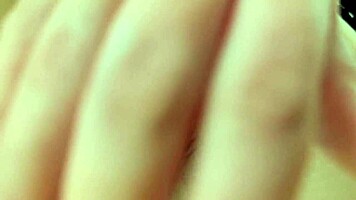 Young Student Teases Tight Pussy in Close-Up Solo