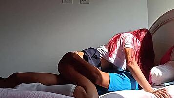 I go to my aunt's house and my hot niece waits in her room for a surprise game, we end up fucking.