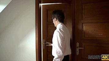 Jennifer Simons, are you ready for daddy? The old man captures his teen slut for some fun