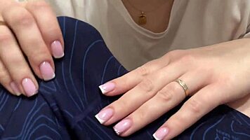 Penis massage through panties torments him! No orgasm allowed!