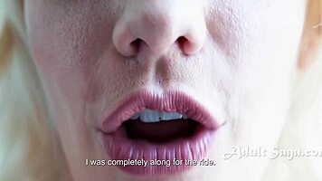 butch milf dominates her young blonde date with wet pussy licking and domination