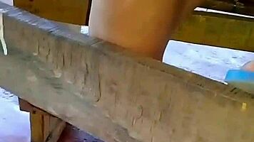 hidden upskirt of athletic colombian model in skirt