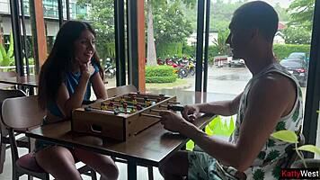 i lost a game and went for a walk outside with cum on my face