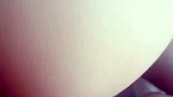 i'm riding my ex-girlfriend's bareback cock, cum leaking from her pussy. asian couple bent over.