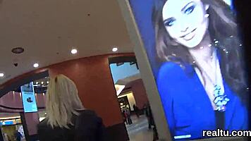 charming czech girl is seduced in the shopping centre and banged in pov