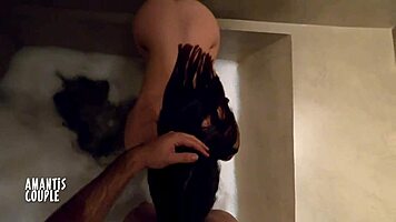 Fucking my stepsister in the shower and cumming in her mouth 😏 - amantiscouple