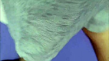 Wife shows off big ass in market without panties