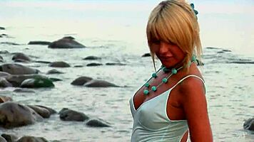 Beautiful Brunette Masha Strips Naked In Solo Promo