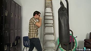 My stepbro's strength makes my petite stepsister Ashley Stone's pussy so wet.