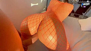 Sophia moans as her beautiful buttocks hit a big object hard in the sun