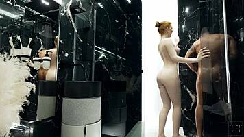 my stepsister loves fucking in the shower with that big cock 😏