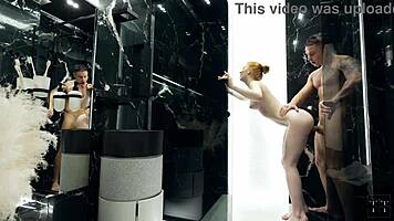 my stepsister loves fucking in the shower with that big cock 😏