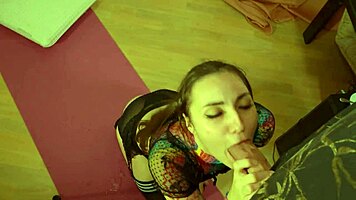 Little Kitten Craves a Mouthful of Hot Cum Tonight