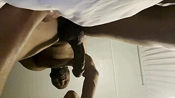 Ebony amateur squirts on big black cock in windy tunnel ep 3