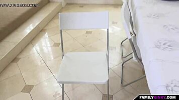 Teen Blonde With Piercing Alone While Parents Out