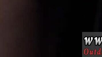 group sex slave gets fast rough anal in outdoor public bondage