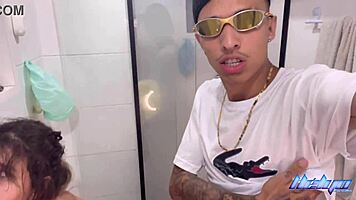 cousin catches relative in shower