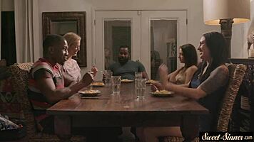 Stepdaughter rides massive BBC without stopping