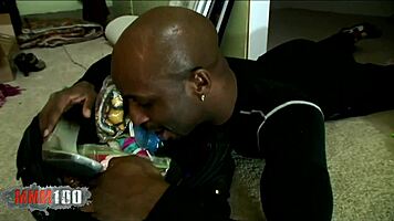 Donna Red gets fucked hard by a big black cock and takes a facial