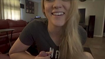 Mia Vallis, Girlfriend's Hot College Step Sister, In Cfnm Action