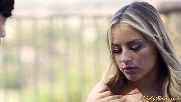 Girlfriend gets fucked hard by boyfriend after cheating, leading to deepthroat and orgasm.