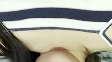 Masturbating my big juicy pussy with oiled clit 😏💦