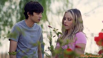 Girlfriend gets fucked hard by boyfriend after cheating, leading to deepthroat and orgasm.