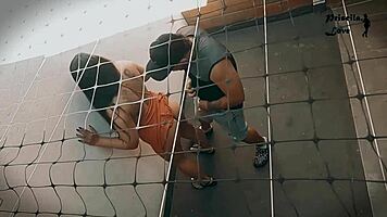 Neighbor videotapes pretty latina niece