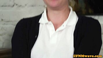 Women Enjoy CFNM Teasing Session