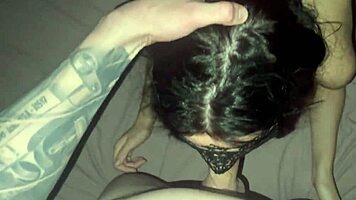 Teen in Stockings Gives Deepthroat Blowjob POV.