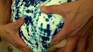 Beautiful Japanese teen 18+ girl with small tits and waist poses in a sexy bikini