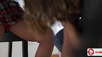 Mila Jade And Elle Ride In Group Doggy Hardcore