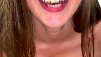 POV Deepthroat and Titjob From Hot Big-Tits Teen Stacy Cruz