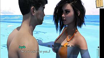 Intertwined 27: Intense Under Water Kissing With Layla in 3D Anime