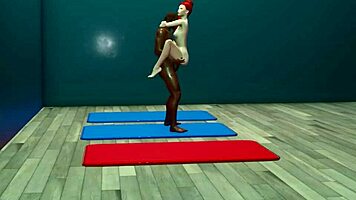 rough anal double penetration with deepthroat and creampie in interracial threesome 😈