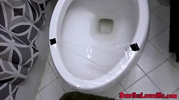 this bathing teen stepsister is getting fucked by a monster cock in pov 😏