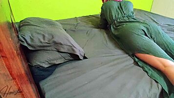 asian stepmom caught off guard with surprise dirty fuck