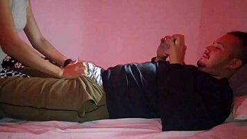 morena deliciosa rides and sucks her neighbor's cock in homemade cowgirl session