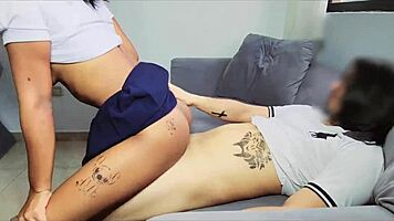 Stepsibling FUCKS Tayler ON DESK Before University!