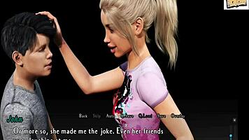 intertwined 1 meeting alexis in a casual 3d anime setting