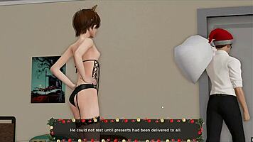 Naughty Blonde Gets Christmas Present from Headmaster