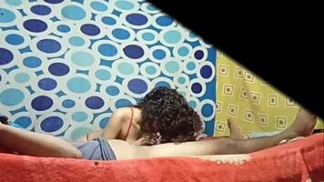 Spying on busty Colombian friend Alexia upskirt