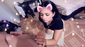 Teen sucking on snapchat 😏